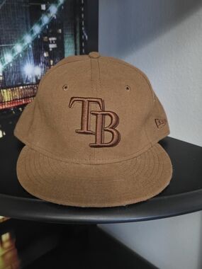 New Era Brown TB Raised-Embroidered Baseball Cap